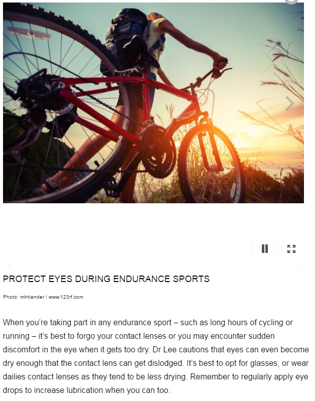 How to protect eyes while doing endurance runs and cycling